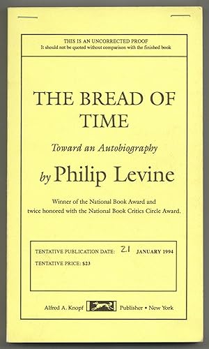 Imagen del vendedor de The Bread of Time: Toward an Autobiography a la venta por Between the Covers-Rare Books, Inc. ABAA