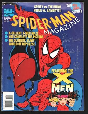 Spider-Man Magazine #3 1994-Autographed on cover by Spider-man-X-men story-Don Heck-Spider-man vs...