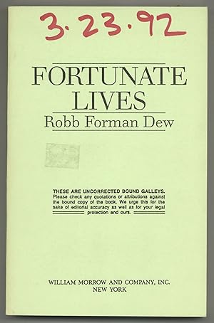 Bild des Verkufers fr Fortunate Lives zum Verkauf von Between the Covers-Rare Books, Inc. ABAA