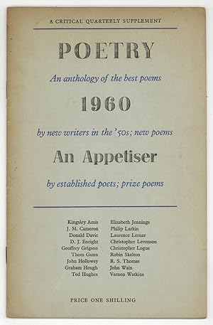 Bild des Verkufers fr Poetry 1960: An Appetiser zum Verkauf von Between the Covers-Rare Books, Inc. ABAA