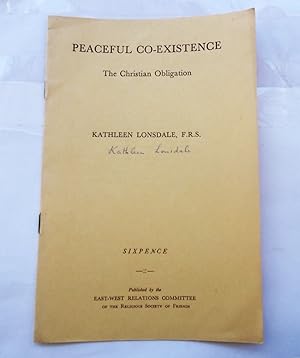 Image du vendeur pour Peaceful Co-Existence: The Christian Obligation mis en vente par Bloomsbury Books