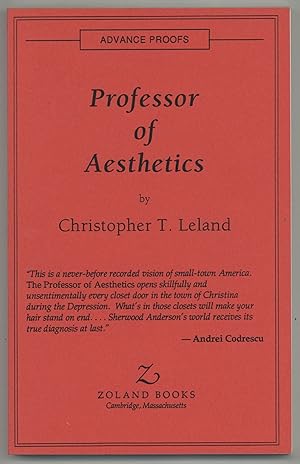 Bild des Verkufers fr The Professor of Aesthetics zum Verkauf von Between the Covers-Rare Books, Inc. ABAA