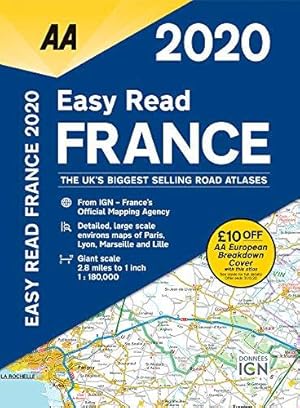 Seller image for Easy Read France 2020 Flexibound (AA Road Atlas France) for sale by WeBuyBooks