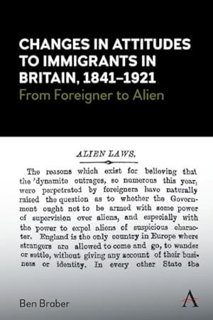 Image du vendeur pour Changes in Attitudes to Immigrants in Britain, 1841-1921 : From Foreigner to Alien mis en vente par GreatBookPrices