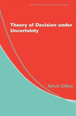 Immagine del venditore per Theory of Decision Under Uncertainty venduto da GreatBookPrices