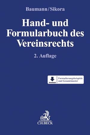 Bild des Verkufers fr Hand- und Formularbuch des Vereinsrechts zum Verkauf von Studibuch