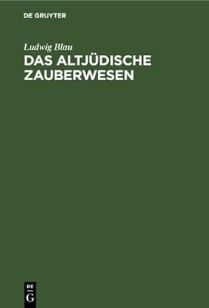 Image du vendeur pour Das Altjdische Zauberwesen -Language: german mis en vente par GreatBookPrices