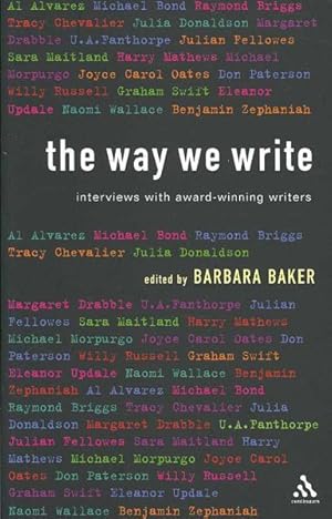 Seller image for Way We Write : Interviews With Award-winning Writers for sale by GreatBookPricesUK