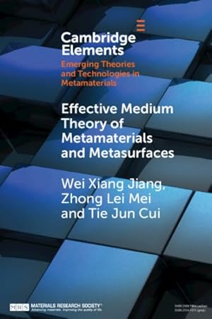 Image du vendeur pour Effective Medium Theory of Metamaterials and Metasurfaces mis en vente par GreatBookPrices