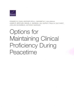 Bild des Verkufers fr Options for Maintaining Clinical Proficiency During Peacetime zum Verkauf von GreatBookPricesUK