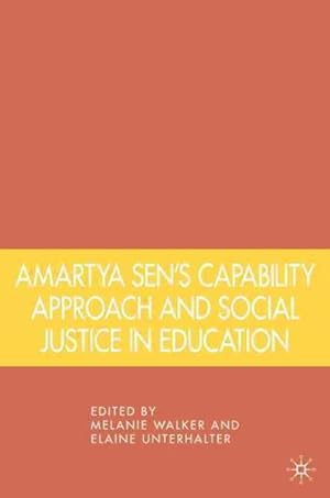 Bild des Verkufers fr Amartya Sen's Capability Approach and Social Justice in Education zum Verkauf von GreatBookPricesUK