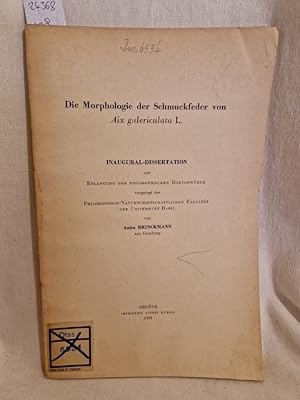 Die Morphologie der Schmuckfeder von Aix galericulata L. (= Dissertation / Revue Suisse de Zoolog...