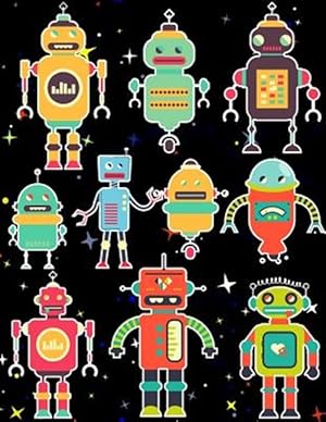 Seller image for Robots Sticker Album for Boys: 100 Plus Pages for Permanent Sticker Collection, Activity Book for Boys or Girls - 8.5 by 11 for sale by GreatBookPrices