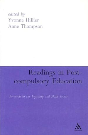 Image du vendeur pour Readings in Post-Compulsory Education : Research in the Learning and Skills Sector mis en vente par GreatBookPricesUK