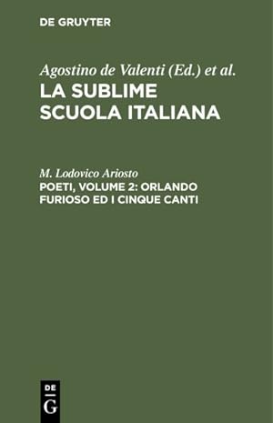 Seller image for Poeti : Orlando Furioso Ed I Cinque Canti -Language: italian for sale by GreatBookPricesUK
