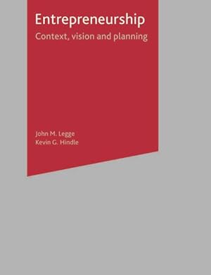 Image du vendeur pour Entrepreneurship : Context, Vision and Planning mis en vente par GreatBookPricesUK