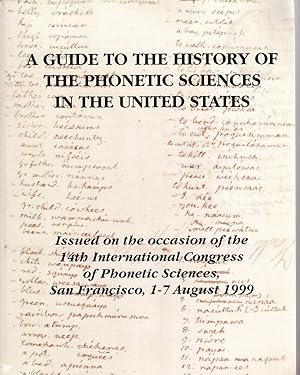 Bild des Verkufers fr A guide to the history of the phonetic sciences in the United States zum Verkauf von Birkitt's Books