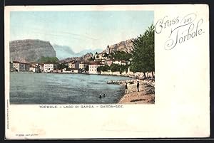 Cartolina Torbole, Uferidylle am Garda-See