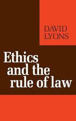 Immagine del venditore per Ethics and the Rule of Law venduto da GreatBookPrices