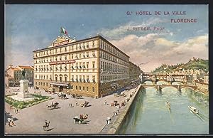 Cartolina Florenz, Hotel de la Ville