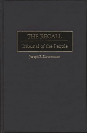 Image du vendeur pour Recall : Tribunal of the People mis en vente par GreatBookPricesUK