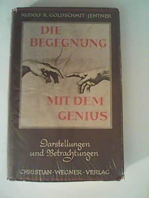 Bild des Verkufers fr Die Begegnung mit dem Genius. Darstellungen und Betrachtungen zum Verkauf von ANTIQUARIAT FRDEBUCH Inh.Michael Simon