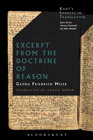 Seller image for Excerpts from the Doctrine of Reason for sale by GreatBookPrices