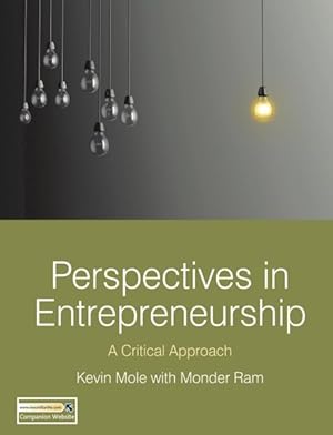 Immagine del venditore per Perspectives in Entrepreneurship : A Critical Approach venduto da GreatBookPrices