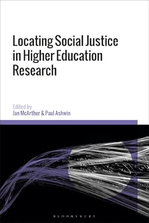 Imagen del vendedor de Locating Social Justice in Higher Education Research a la venta por GreatBookPrices