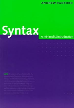 Image du vendeur pour Syntax : A Minimalist Introduction mis en vente par GreatBookPrices