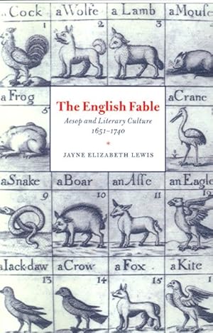 Imagen del vendedor de English Fable : Aesop And Literary Culture, 1651?1740 a la venta por GreatBookPrices