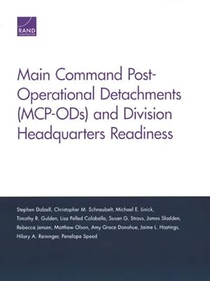 Bild des Verkufers fr Main Command Post-Operational Detachments (MCP-ODs) and Division Headquarters Readiness zum Verkauf von GreatBookPricesUK