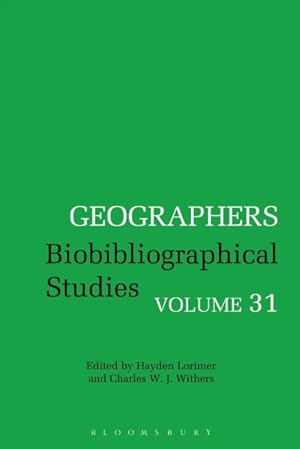 Seller image for Geographers : Biobibliographical Studies for sale by GreatBookPricesUK