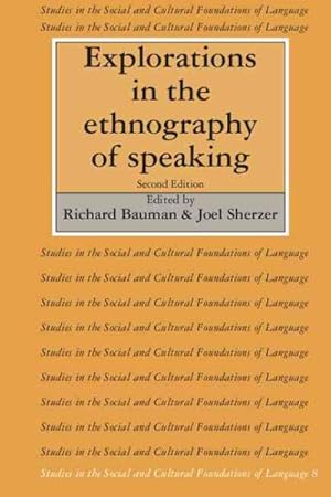 Seller image for Explorations in the Ethnography of Speaking for sale by GreatBookPricesUK