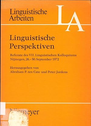 Immagine del venditore per Linguistische Perspektiven venduto da avelibro OHG