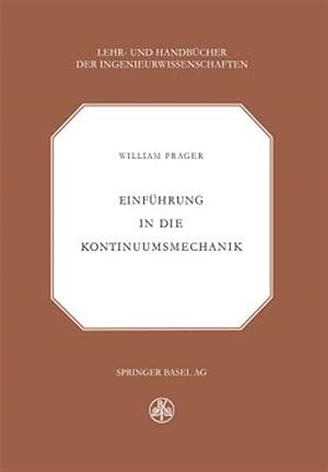 Bild des Verkufers fr Einfhrung in Die Kontinuumsmechanik -Language: german zum Verkauf von GreatBookPrices