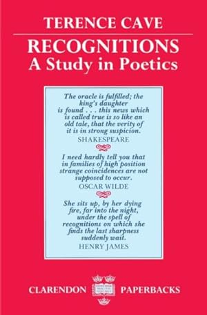 Immagine del venditore per Recognitions : A Study in Poetics venduto da GreatBookPrices