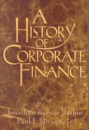 Image du vendeur pour History of Corporate Finance mis en vente par GreatBookPrices