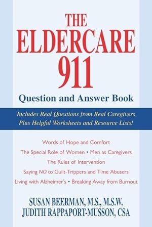 Image du vendeur pour Eldercare 911 Question and Answer Book mis en vente par GreatBookPrices