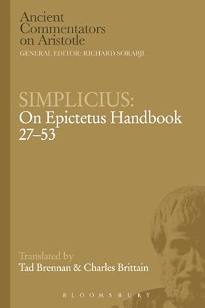 Bild des Verkufers fr Simplicius - On Epictetus Handbook 27-53 zum Verkauf von GreatBookPrices