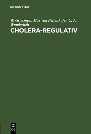 Bild des Verkufers fr Cholera-regulativ : Den sanittsbehrden, den aerzten und dem publikum -Language: german zum Verkauf von GreatBookPrices