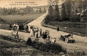 Ansichtskarte / Postkarte Circuit de la Sarthe, Tournant de la Passerelle