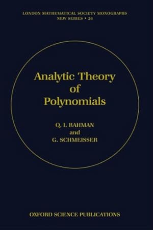 Immagine del venditore per Analytic Theory of Polynomials venduto da GreatBookPricesUK