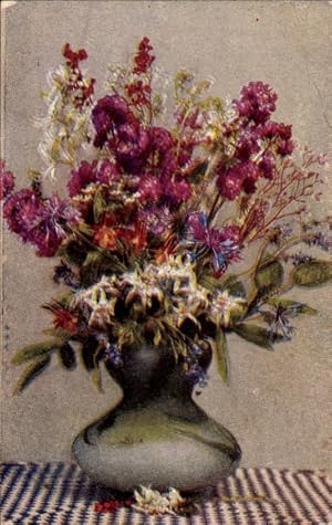 Ansichtskarte / Postkarte Blumenstrauß in der Blumenvase