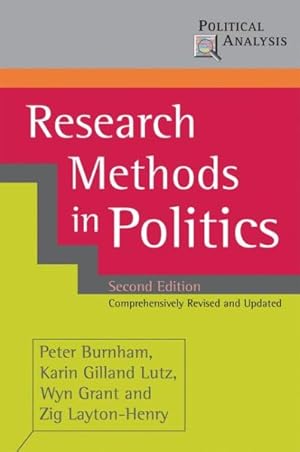 Imagen del vendedor de Research Methods in Politics a la venta por GreatBookPricesUK