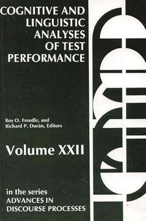 Seller image for Cognitive and Linguistic Analyses of Test Performance for sale by GreatBookPricesUK