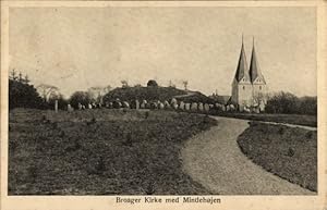 Ansichtskarte / Postkarte Broager Dänemark, Kirche, Mindehojen