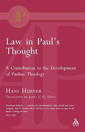 Imagen del vendedor de Law In Paul's Thought a la venta por GreatBookPricesUK