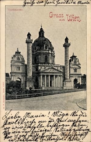 Ansichtskarte / Postkarte Wien 1 Innere Stadt, Karlskirche