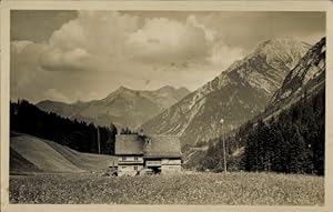 Ansichtskarte / Postkarte Baad Mittelberg im Kleinwalsertal Vorarlberg, Unterkunftshütte